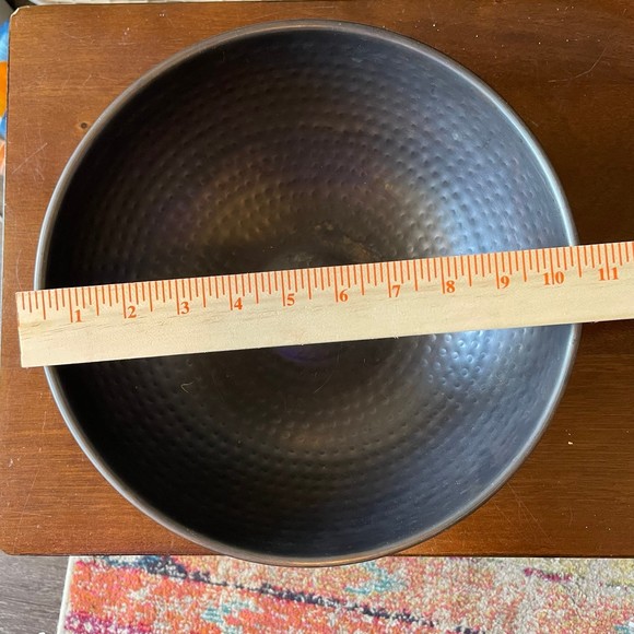 Decorative Hammered Copper Bowl - Picture 7 of 9